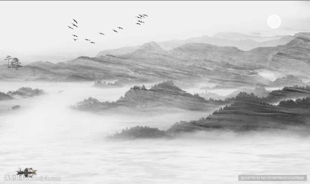 中式水墨画