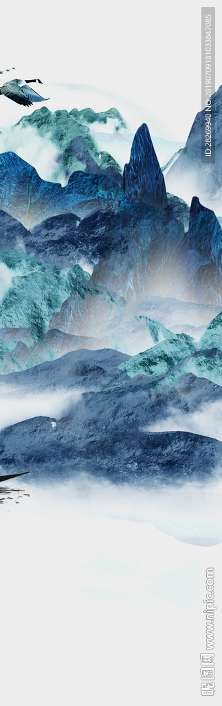 山水背景墙