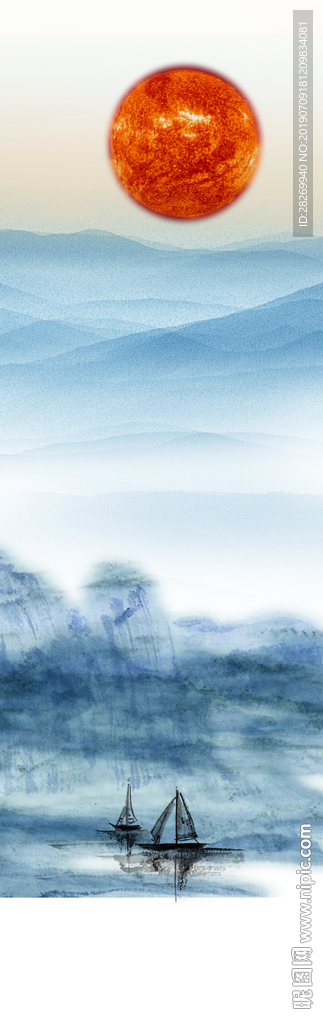 山水背景墙
