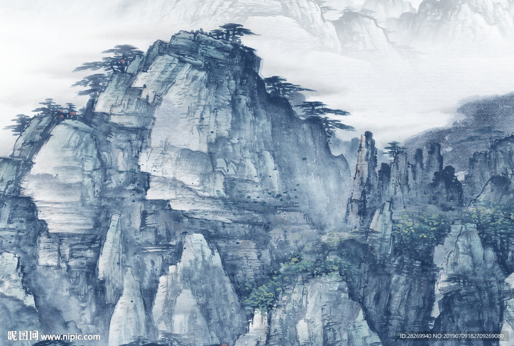 山水背景墙