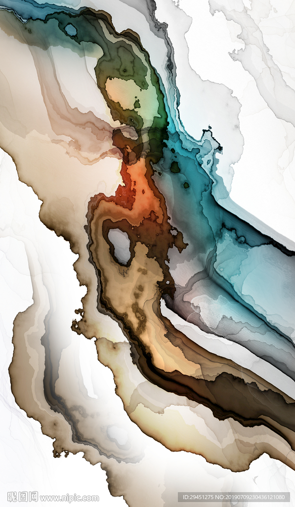 奢华线条抽象墙画 TIF合层