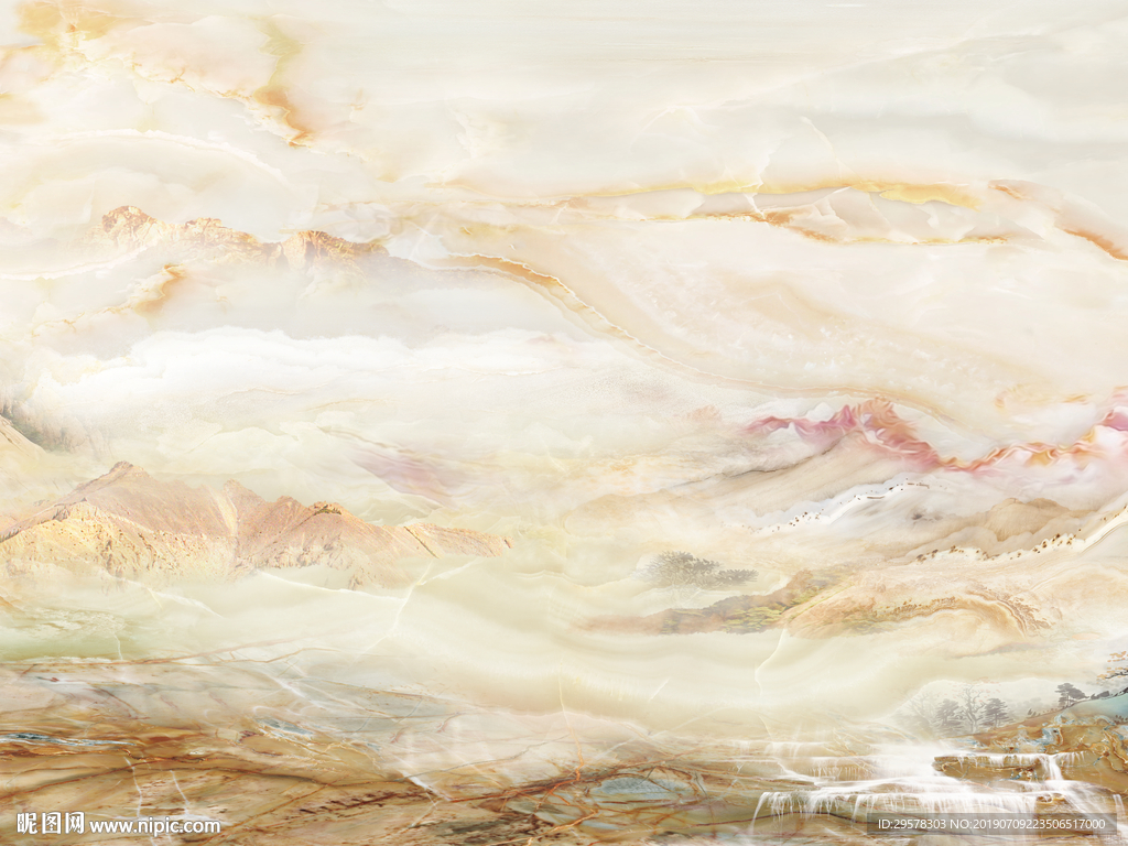 石材玉石背景墙 TIF合层