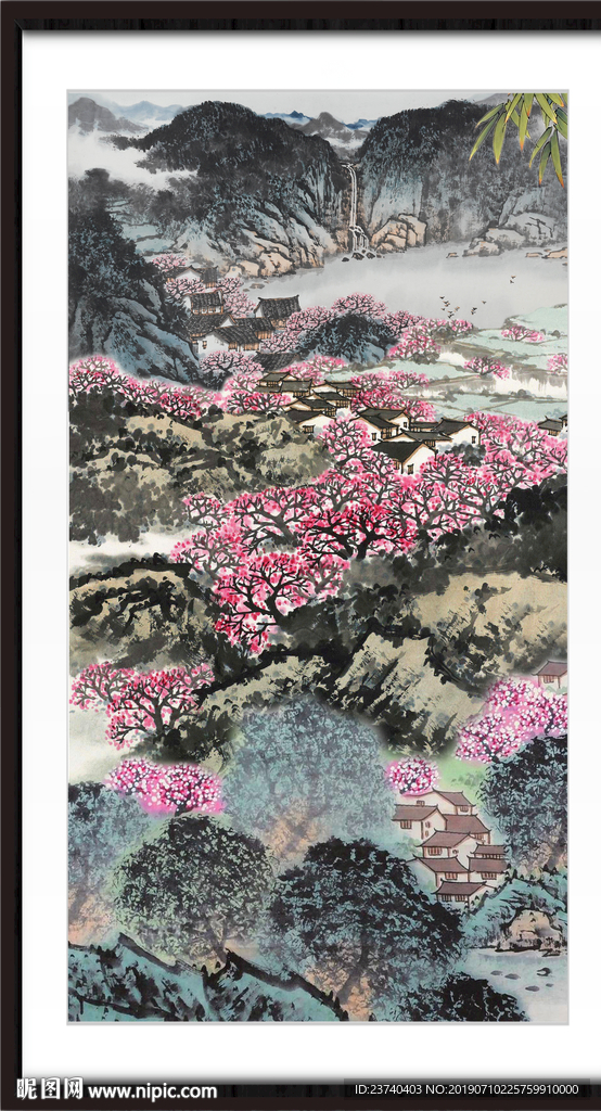 竖幅山水
