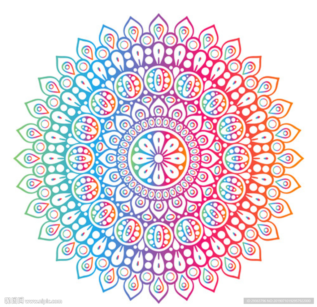 渐变底纹花纹