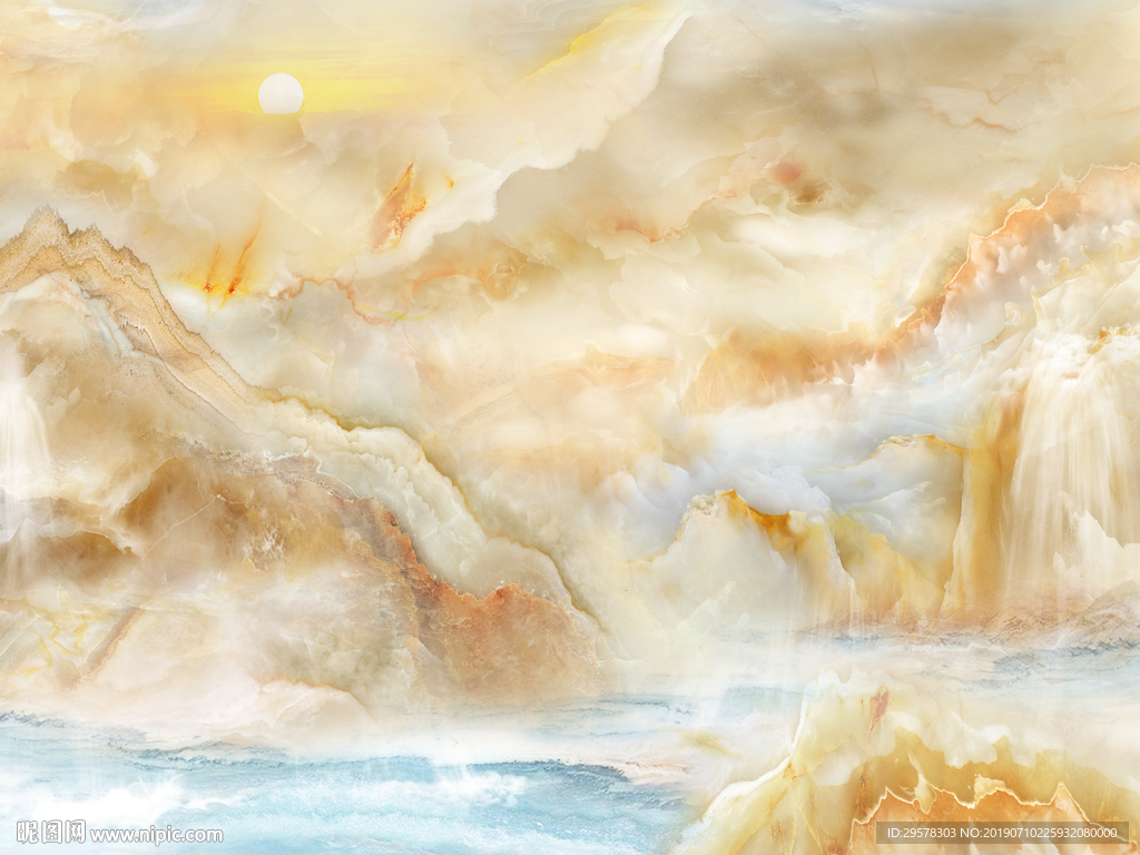 石纹山水背景纹理 TIF合层