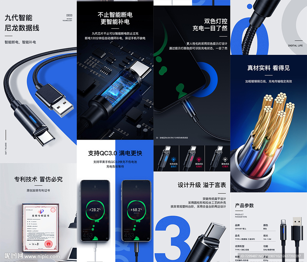 数据线详情页模板
