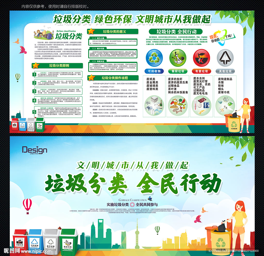 垃圾分类宣传栏
