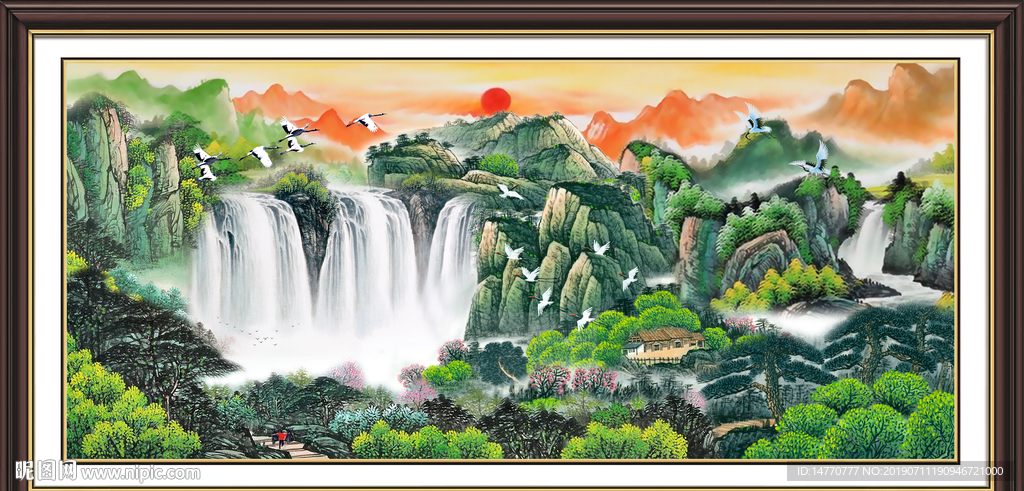 巨幅山水