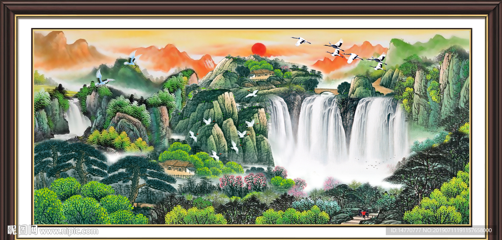 巨幅山水画
