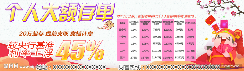大额存单广告设计