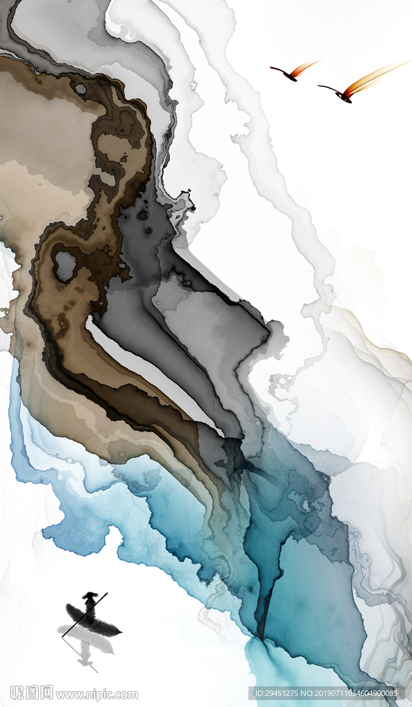 意境玄关中式线条 TIF分层