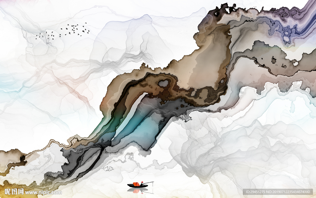 新品新中式高清画 TIF分层