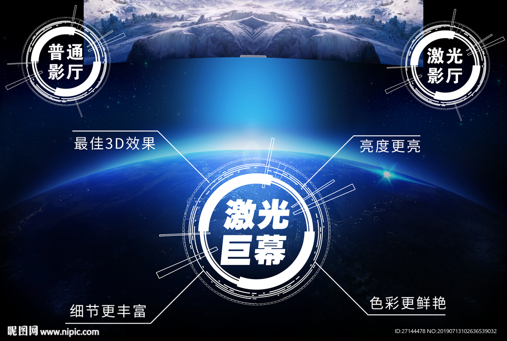激光巨幕