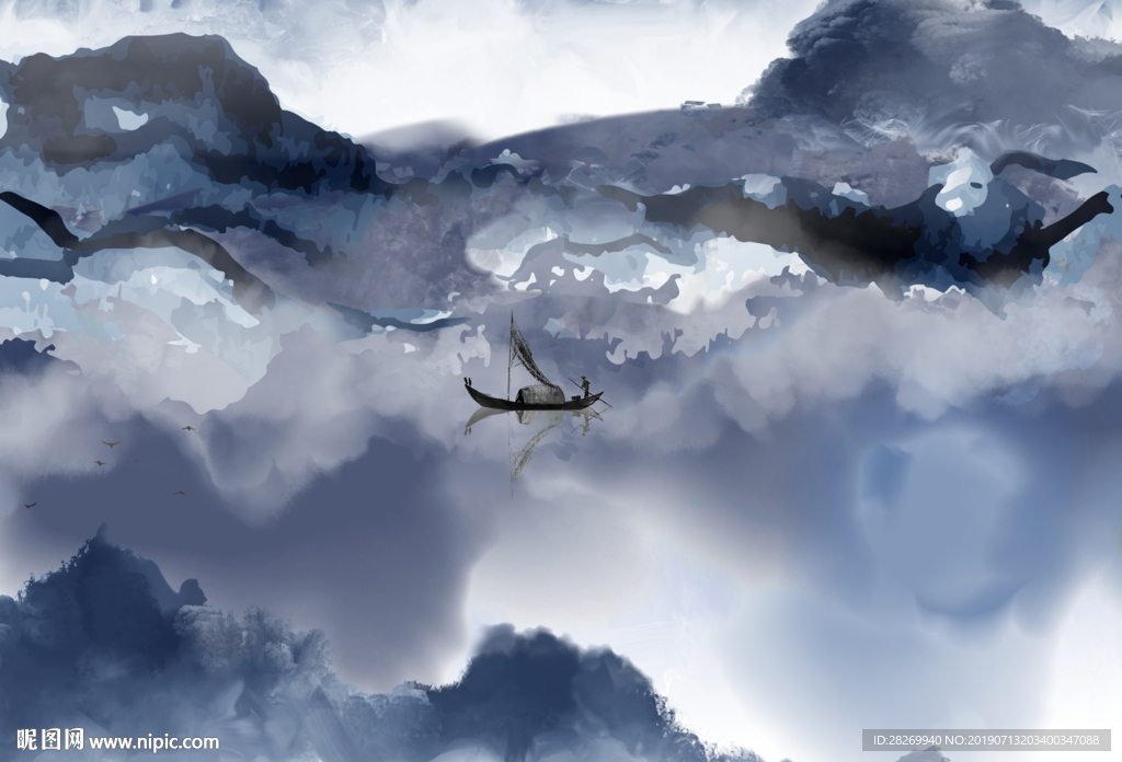 抽象山水