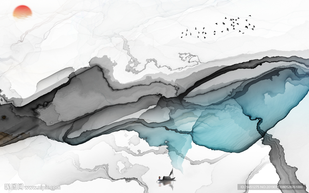 中式线条意境肌理 TIF分层