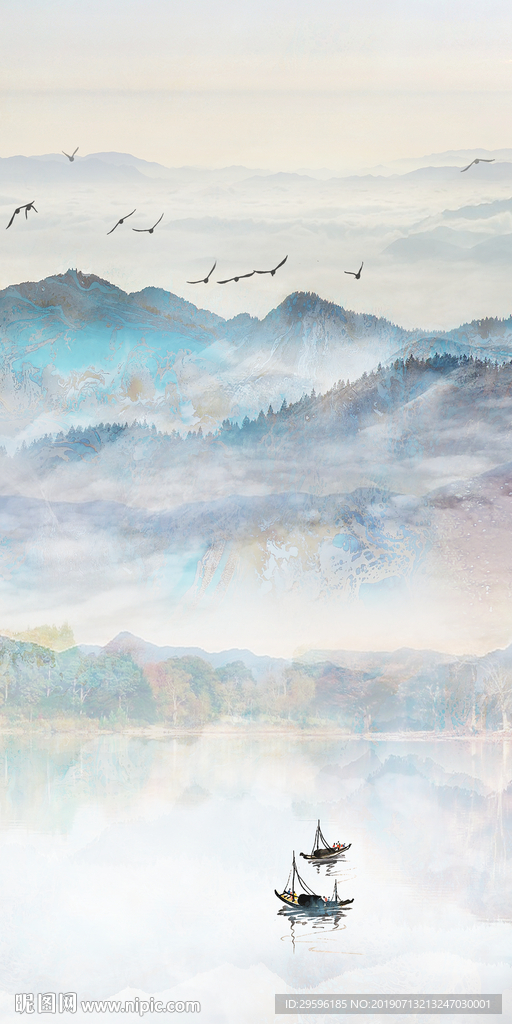 新品 抽象背景画 TIF分层