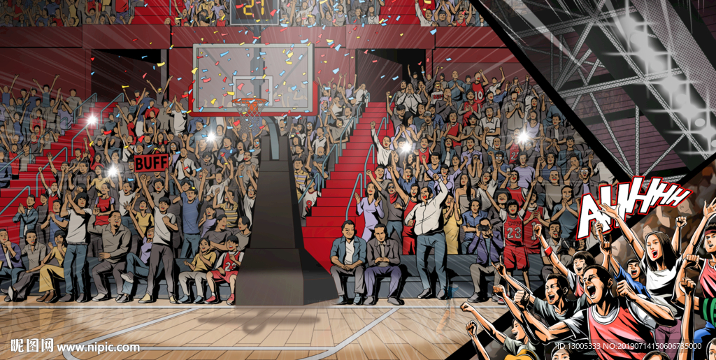 篮球比赛背景