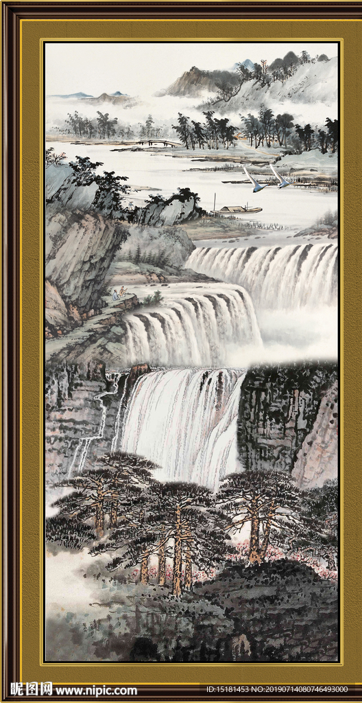 巨幅山水画