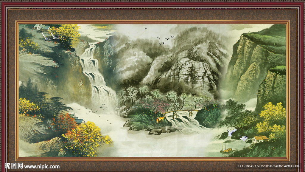 巨幅山水画