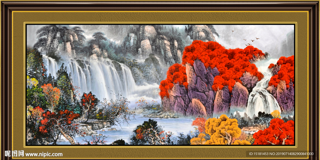 巨幅山水画
