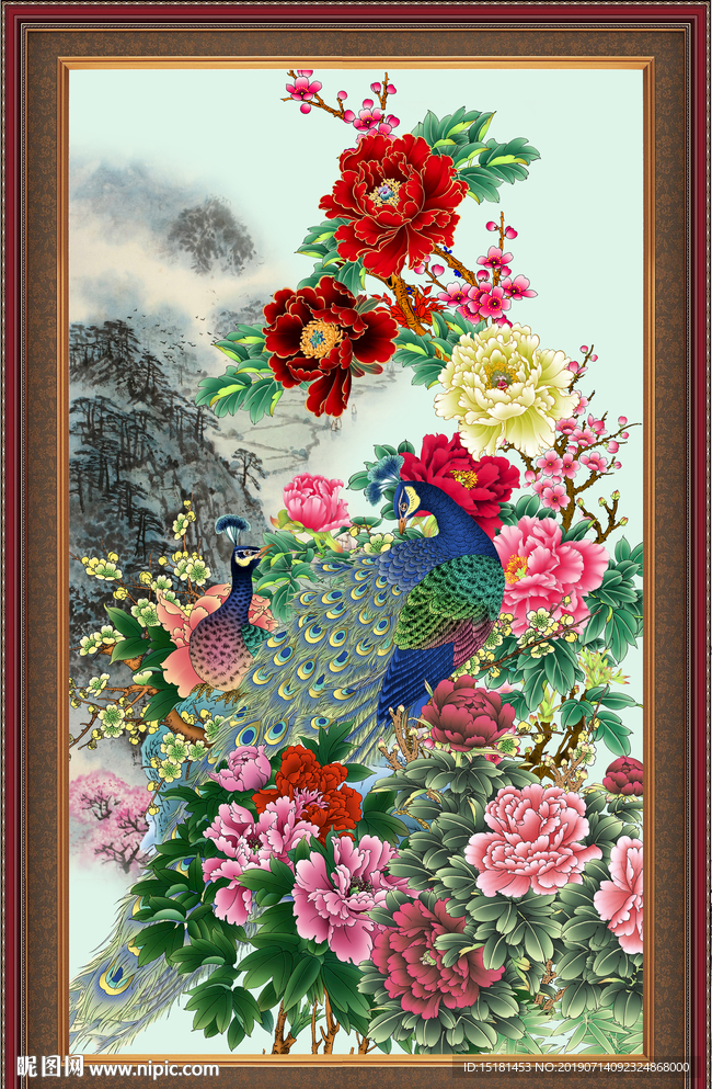 孔雀牡丹