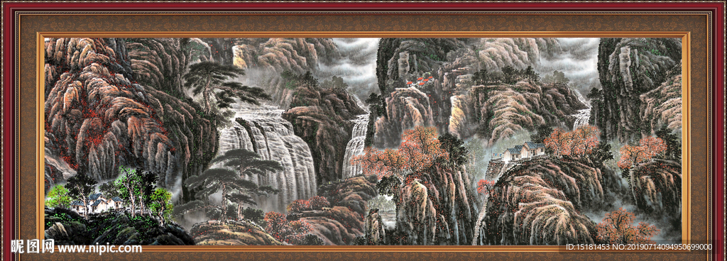 巨幅山水画