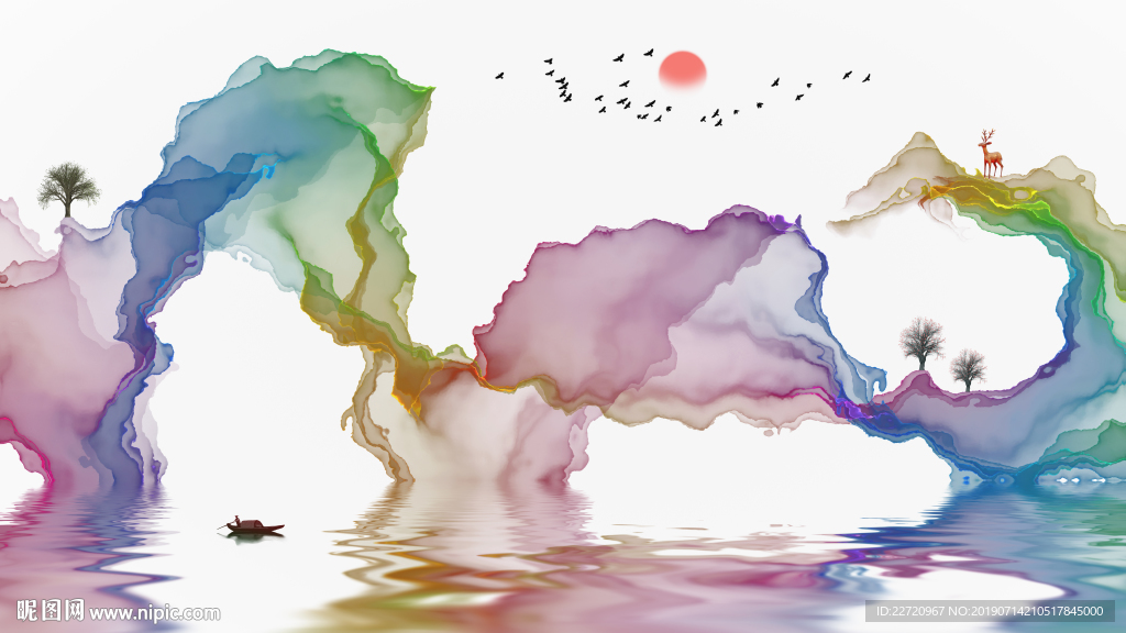 抽象水墨画
