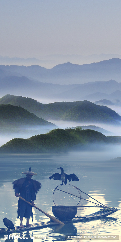 高档精品山水画 TIF合层