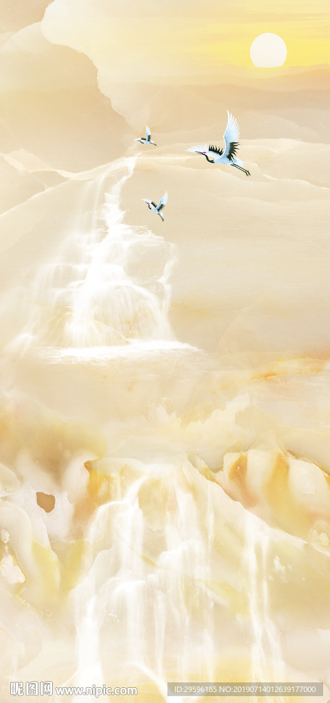 石材玄关装饰壁画 TIF分层