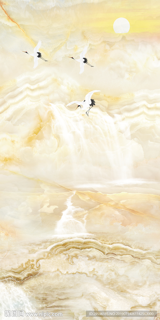 玄关石纹画 TIF分层