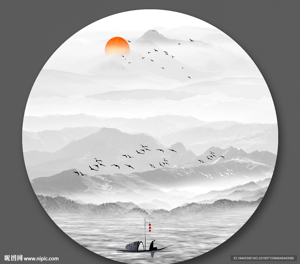 禅意水墨画
