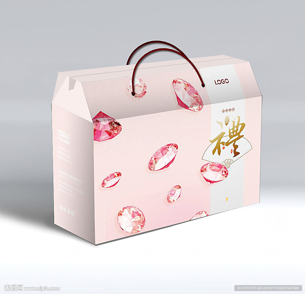 唯美中秋手提礼盒（展开图）