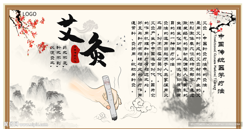 艾灸海报