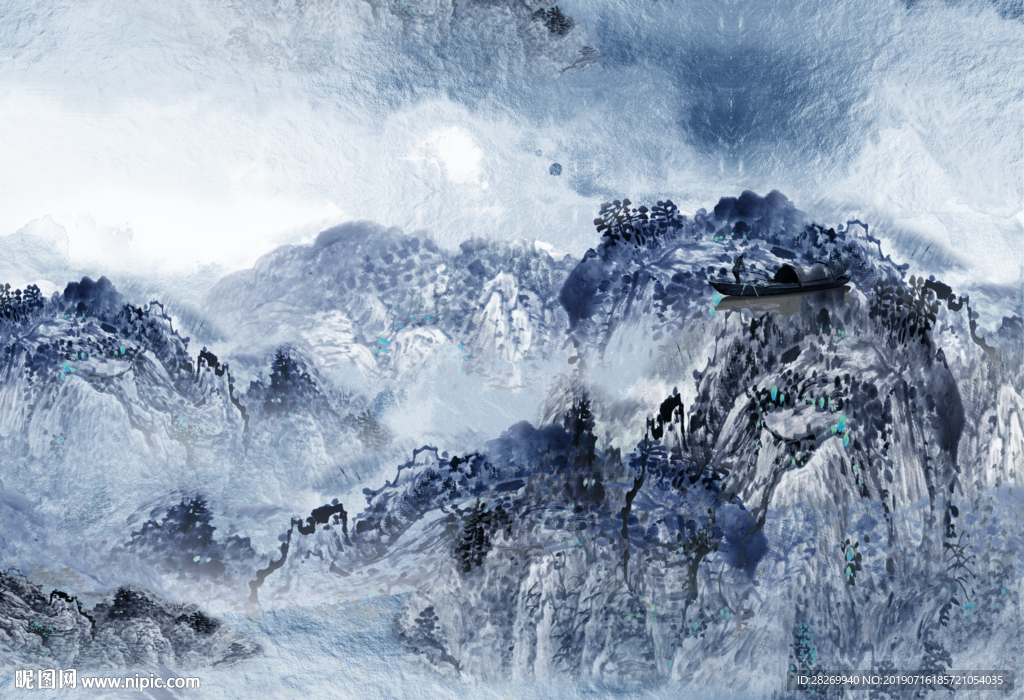 抽象山水
