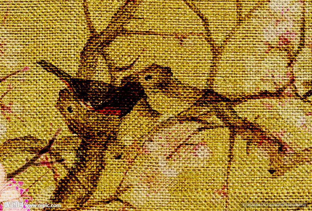 水墨花鸟
