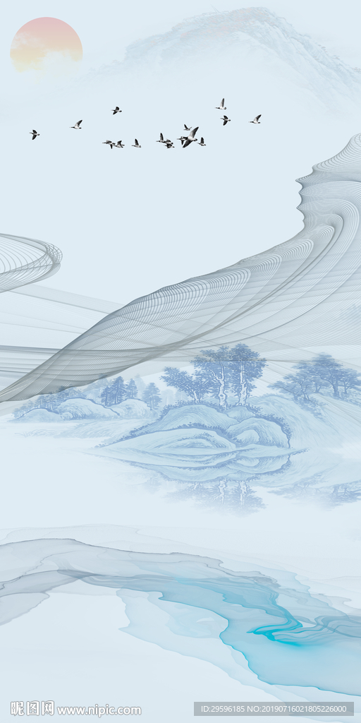 后现代品意境玄关 TIF分层