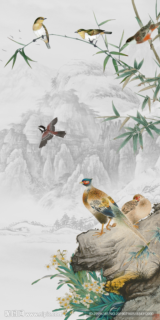 现代 玄关意境画 TIF分层