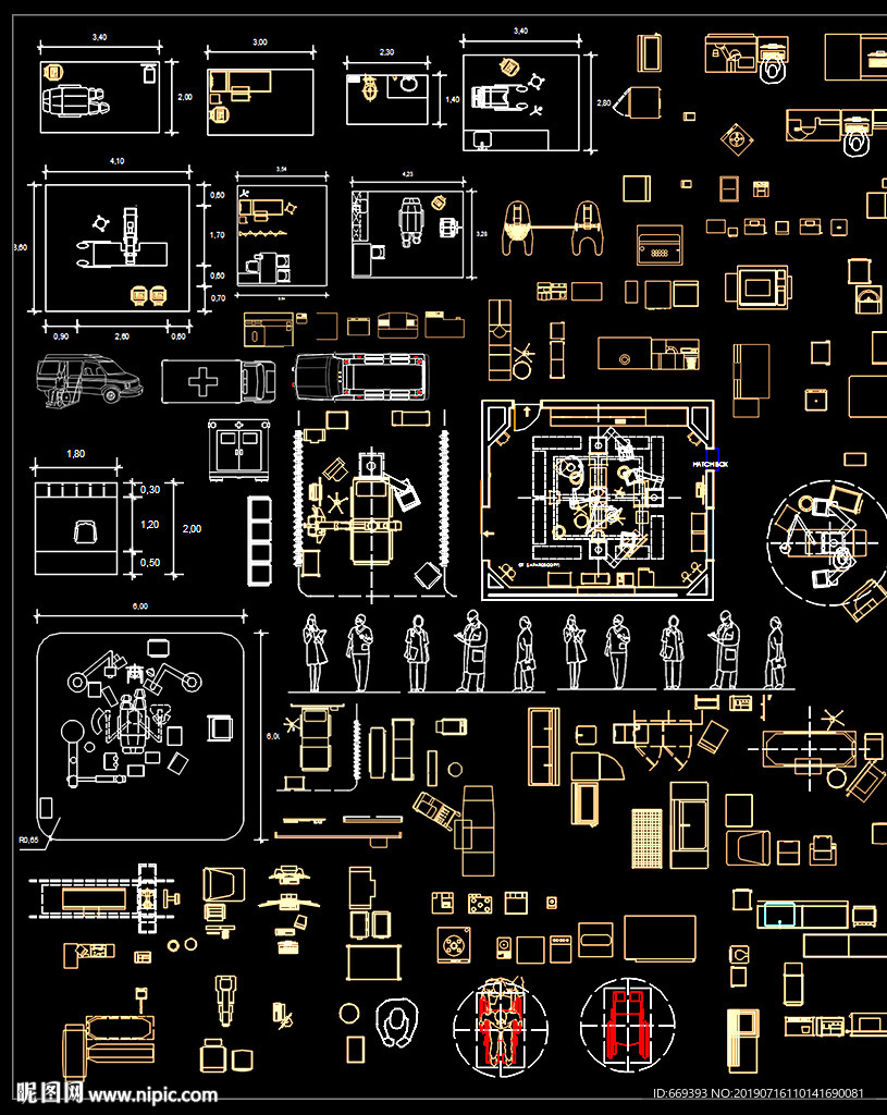 医疗器械和家具CAD图纸