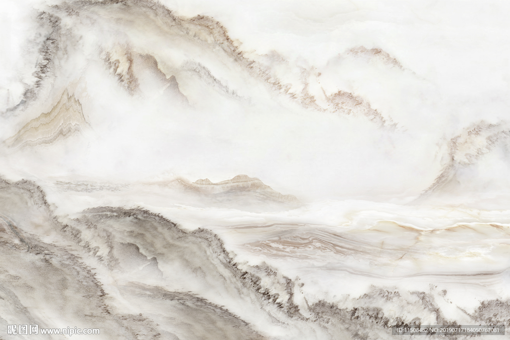 水墨山水大理石纹背景墙