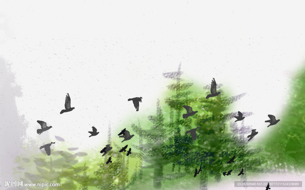 抽象山水