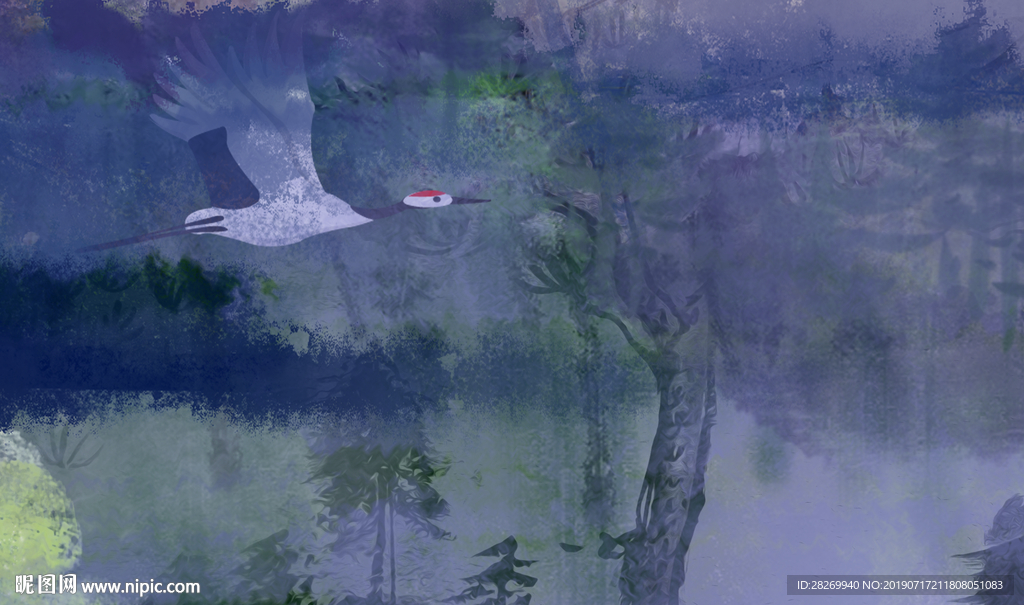 抽象山水