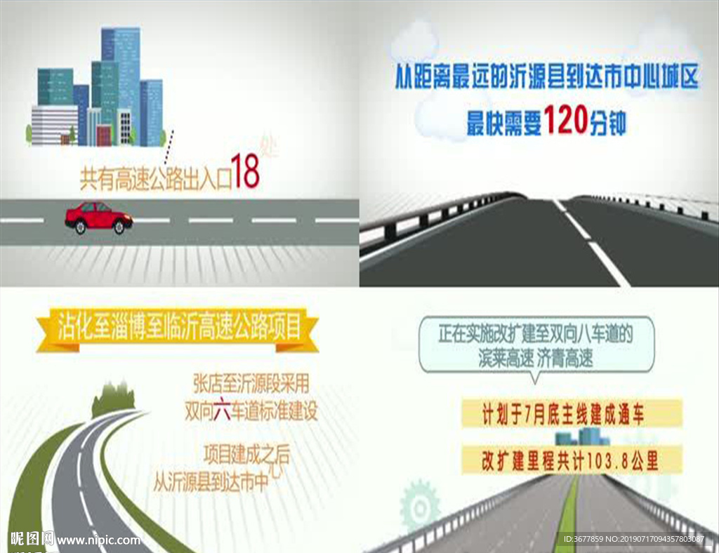 高速公路建设发展mg动画展示