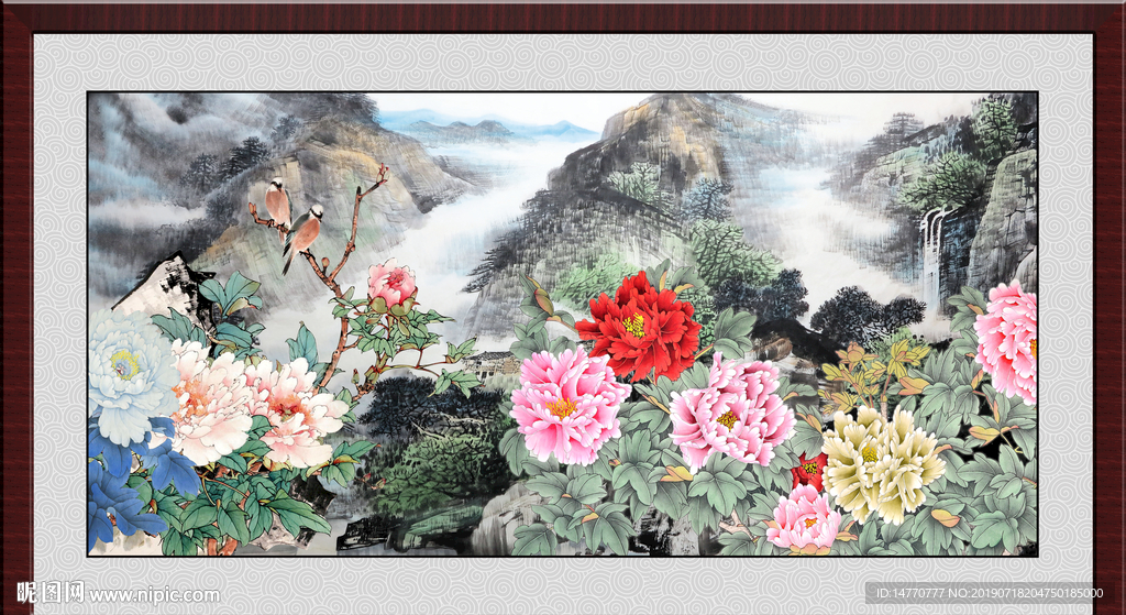 国画牡丹