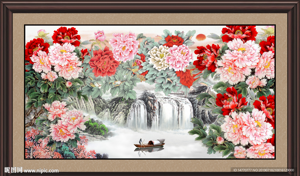 国画牡丹