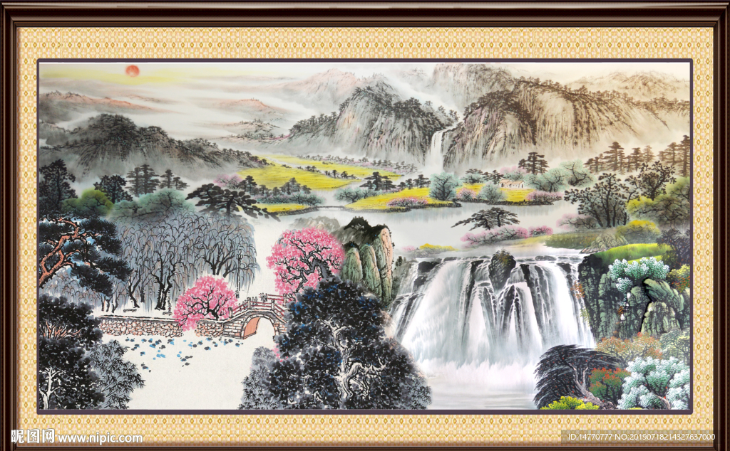 巨幅山水画