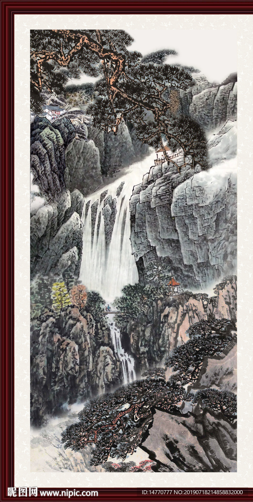 巨幅山水画