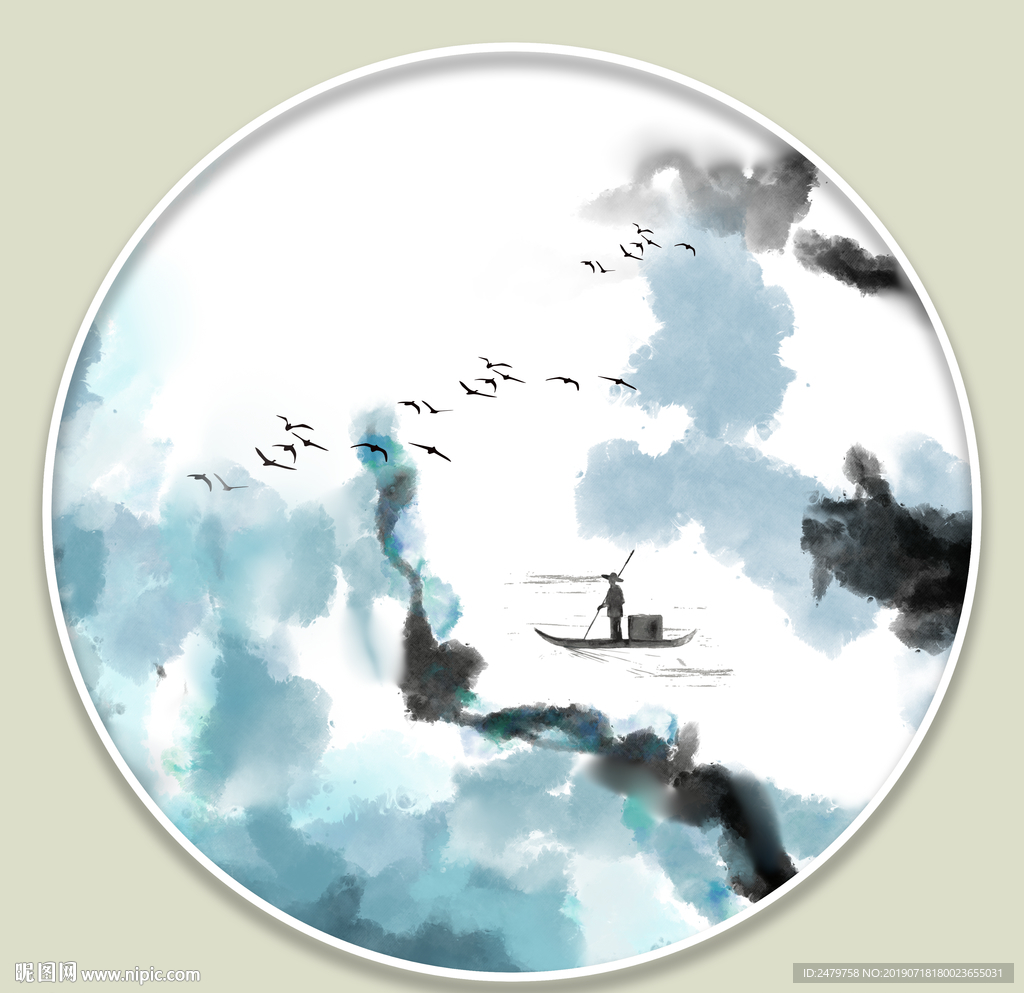 抽象山水画
