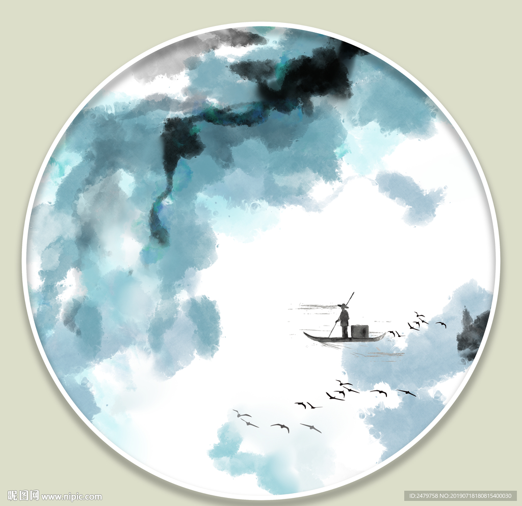 抽象山水画