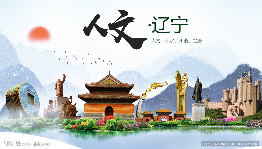 辽宁人文醉美城市形象海报