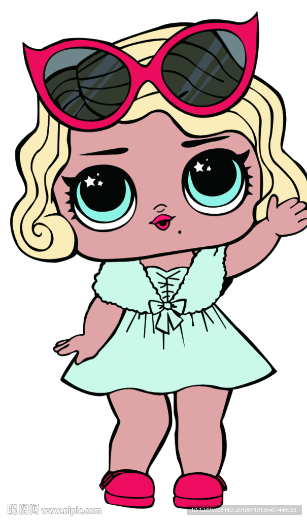 LOL 惊喜娃娃 分层图案